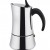 Itāļu espresso kafijas kanna ELLY geizera tips indukcijas plīts virsmai nerūsējošais tērauds, 350 ml